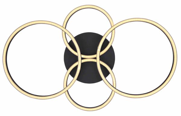 Globo Kendy plafonniere – Ingebouwd (LED) – Zwart - Image 3