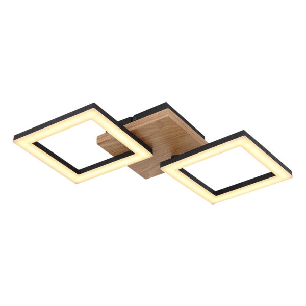 Globo Kerry plafonniere – Ingebouwd (LED) – Zwart