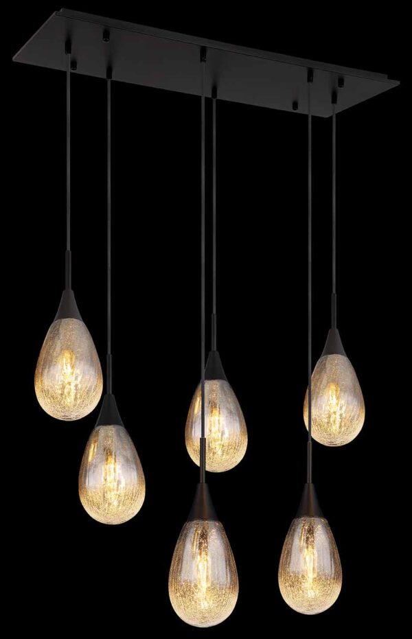 Globo Krys hanglamp – LED + E14 – Zwart - Image 4