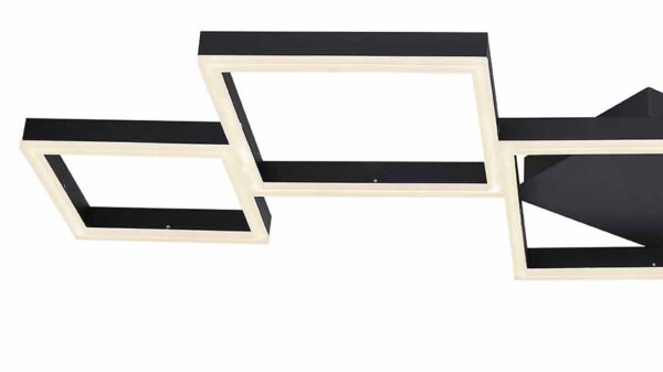 Globo Kurio plafonniere – Ingebouwd (LED) – Zwart - Image 4