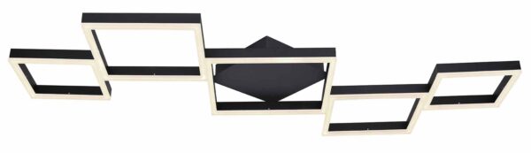 Globo Kurio plafonniere – Ingebouwd (LED) – Zwart