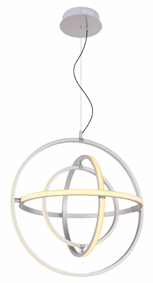 Globo Kurus hanglamp – ø 58 cm – Ingebouwd (LED) – Nikkel - Image 3