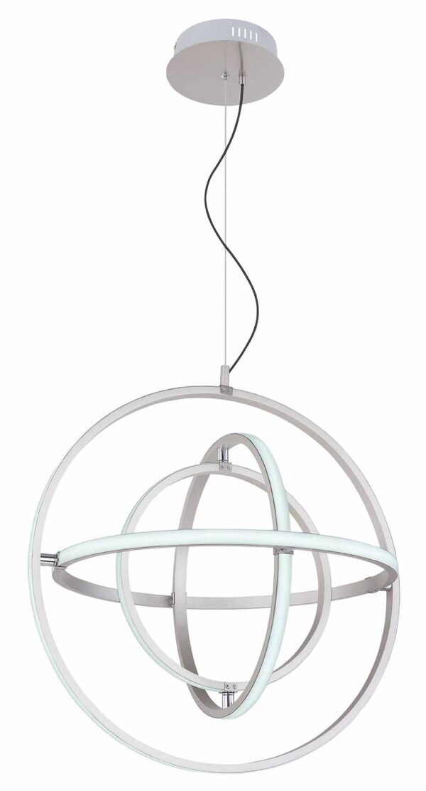Globo Kurus hanglamp – ø 58 cm – Ingebouwd (LED) – Nikkel - Image 4