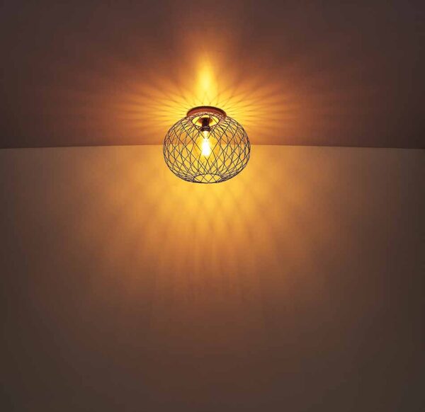 Globo Lacky hanglamp – ø 40 cm – E27 (grote fitting) – Zwart - Image 4