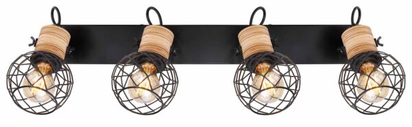 Globo Lacky spot – E27 (grote fitting) – Zwart - Image 3