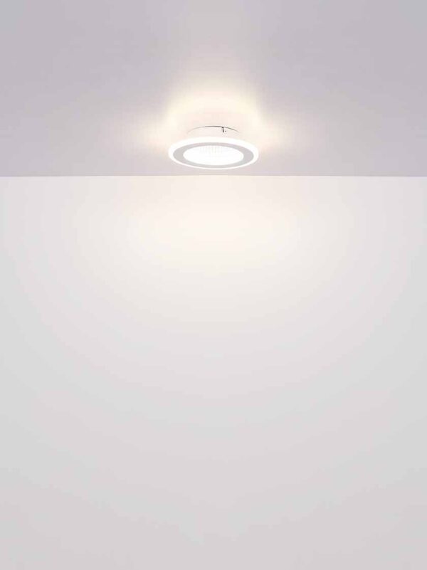 Globo Lamela plafonniere – ø 22,5 cm – Ingebouwd (LED) – Wit - Image 4