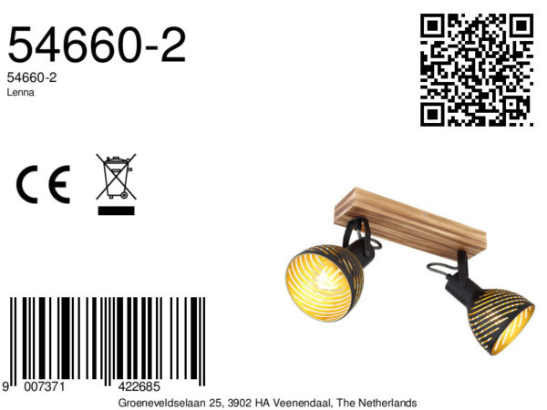 Globo Lenna spot – E27 (grote fitting) – Bruin - Image 5