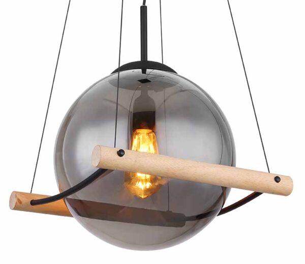 Globo Leona hanglamp – E27 (grote fitting) – Zwart - Image 3