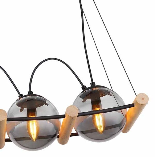 Globo Leona hanglamp – E27 (grote fitting) – Zwart - Image 3