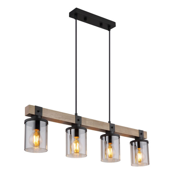 Globo Lila hanglamp – E27 (grote fitting) – Zwart