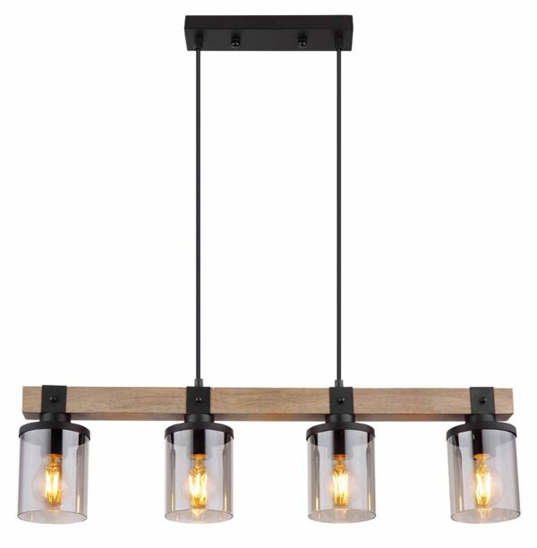 Globo Lila hanglamp – E27 (grote fitting) – Zwart