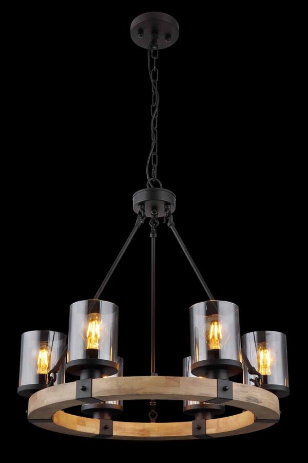 Globo Lila hanglamp – ø 59 cm – E27 (grote fitting) – Zwart - Image 3