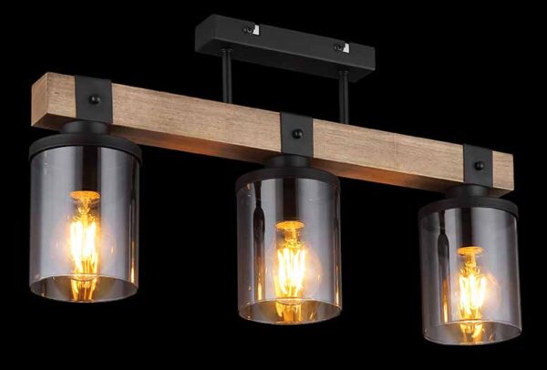 Globo Lila plafonniere – E27 (grote fitting) – Zwart - Image 4