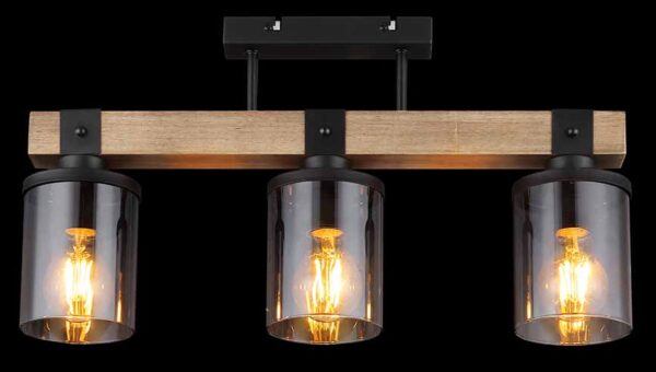 Globo Lila plafonniere – E27 (grote fitting) – Zwart - Image 5