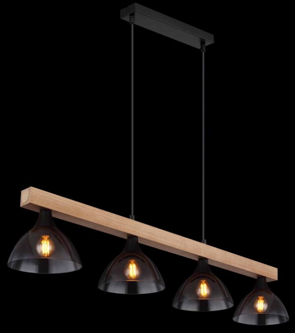 Globo Lindi hanglamp – E14 (kleine fitting) – Zwart - Image 4