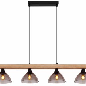 Globo Lindi hanglamp – E14 (kleine fitting) – Zwart