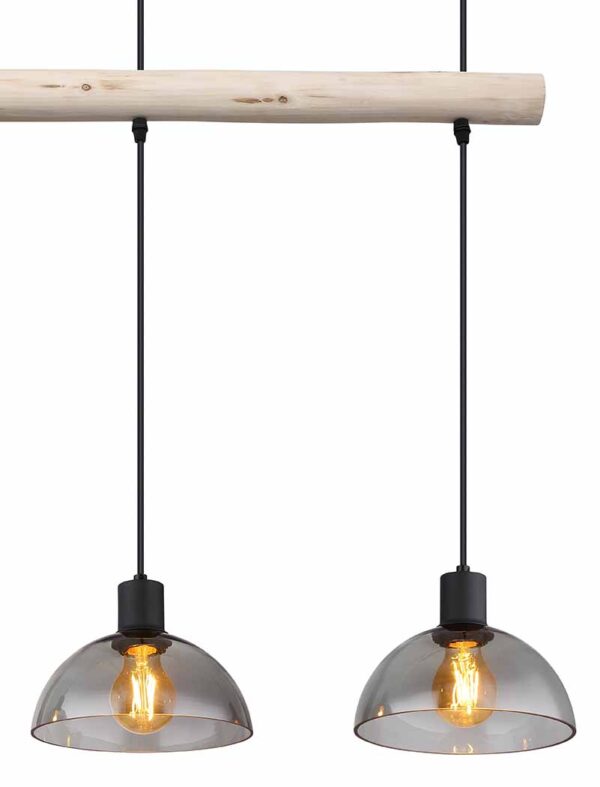 Globo Lindi hanglamp – E27 (grote fitting) – Zwart - Image 3