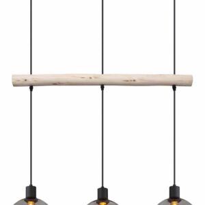 Globo Lindi hanglamp – E27 (grote fitting) – Zwart