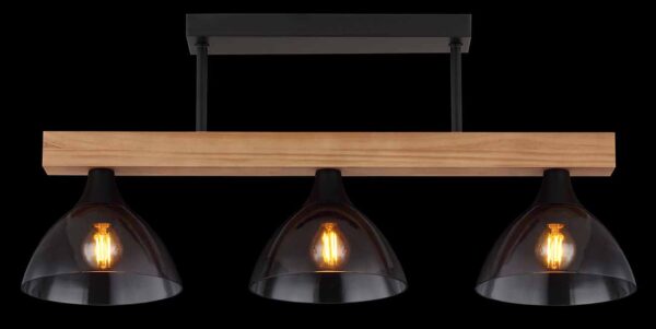Globo Lindi plafonniere – E14 (kleine fitting) – Zwart - Image 4