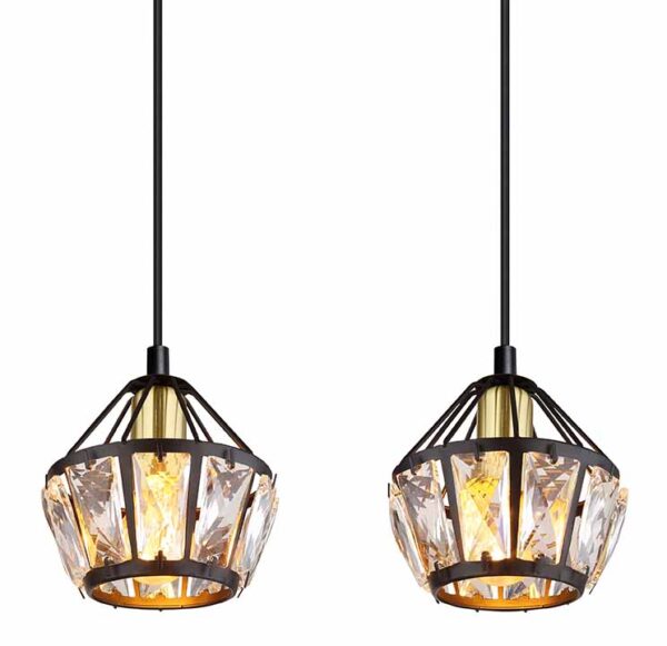 Globo Lois hanglamp – E14 (kleine fitting) – Zwart - Image 3