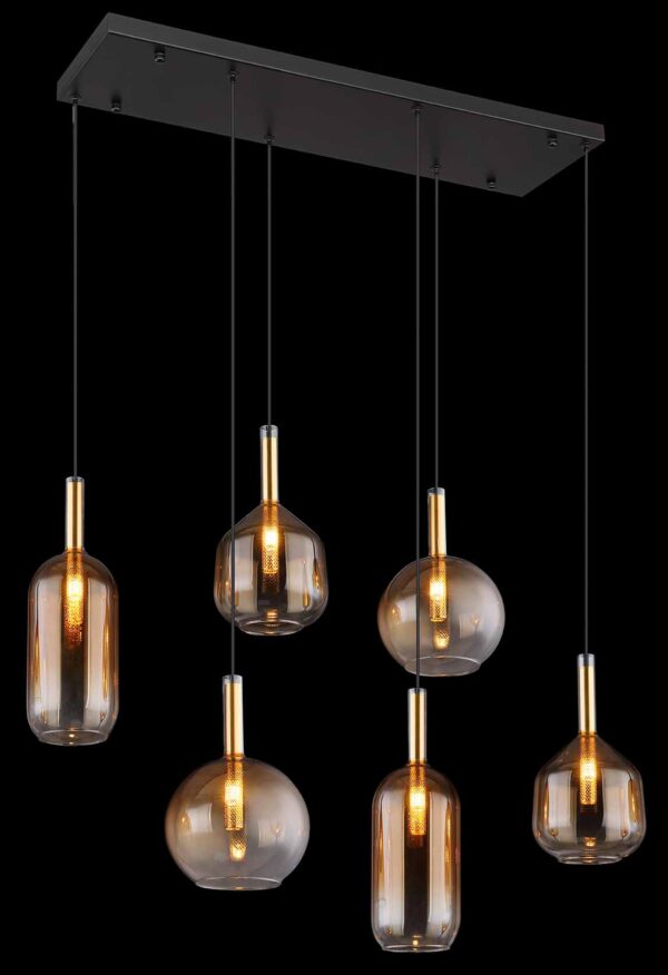 Globo Lopusa hanglamp – G9 – Zwart - Image 4