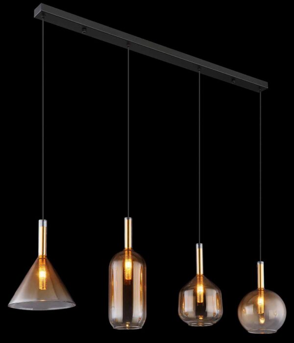 Globo Lopusa hanglamp – G9 – Zwart - Image 4