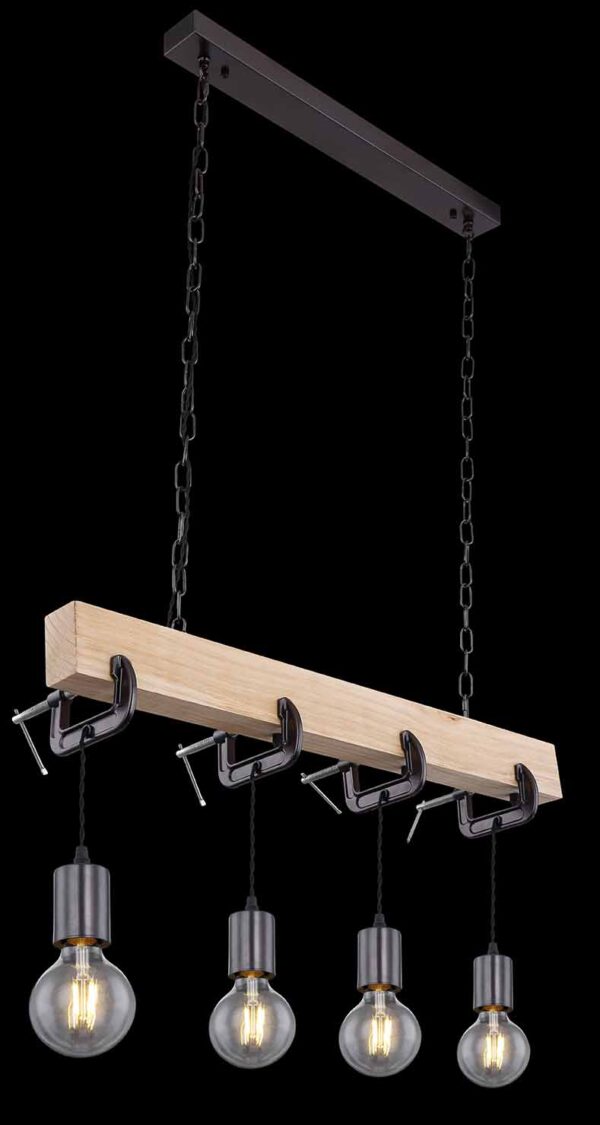Globo Ludi hanglamp – E27 (grote fitting) – Zwart - Image 4