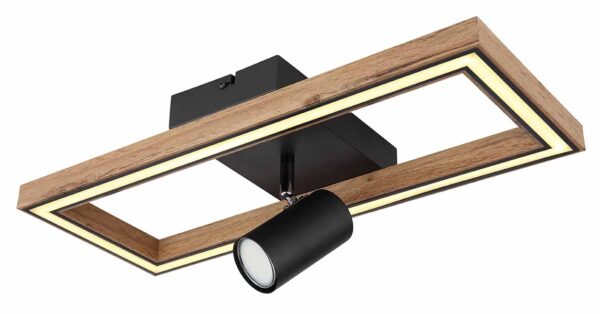 Globo Mandera plafonniere – Ingebouwd (LED) – Zwart - Image 4