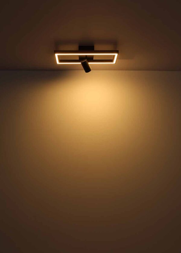 Globo Mandera wandlamp – Ingebouwd (LED) – Zwart - Image 3