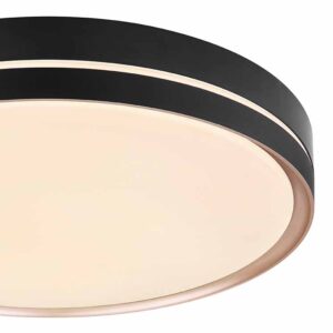 5 cm – Ingebouwd (LED) – Zwart