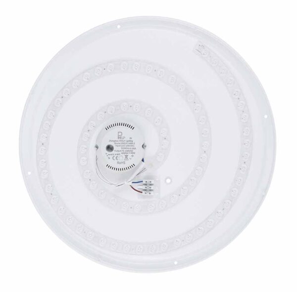 Globo Manni plafonniere – ø 48,5 cm – Ingebouwd (LED) – Zwart - Image 4