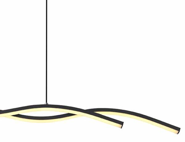 Globo Marius hanglamp – Ingebouwd (LED) – Zwart - Image 3