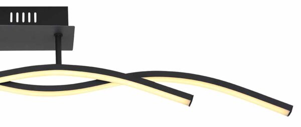 Globo Marius plafonniere – Ingebouwd (LED) – Zwart - Image 3