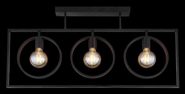Globo Markus plafonniere – E27 (grote fitting) – Zwart - Image 5