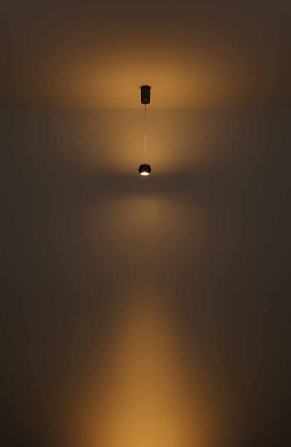 Globo Marthy hanglamp – ø 10 cm – Ingebouwd (LED) – Grijs - Image 3