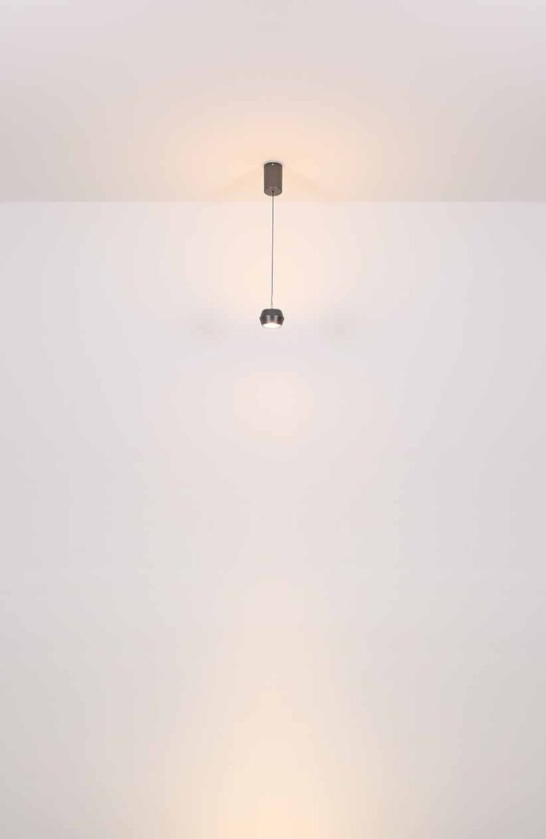 Globo Marthy hanglamp – ø 10 cm – Ingebouwd (LED) – Grijs - Image 4