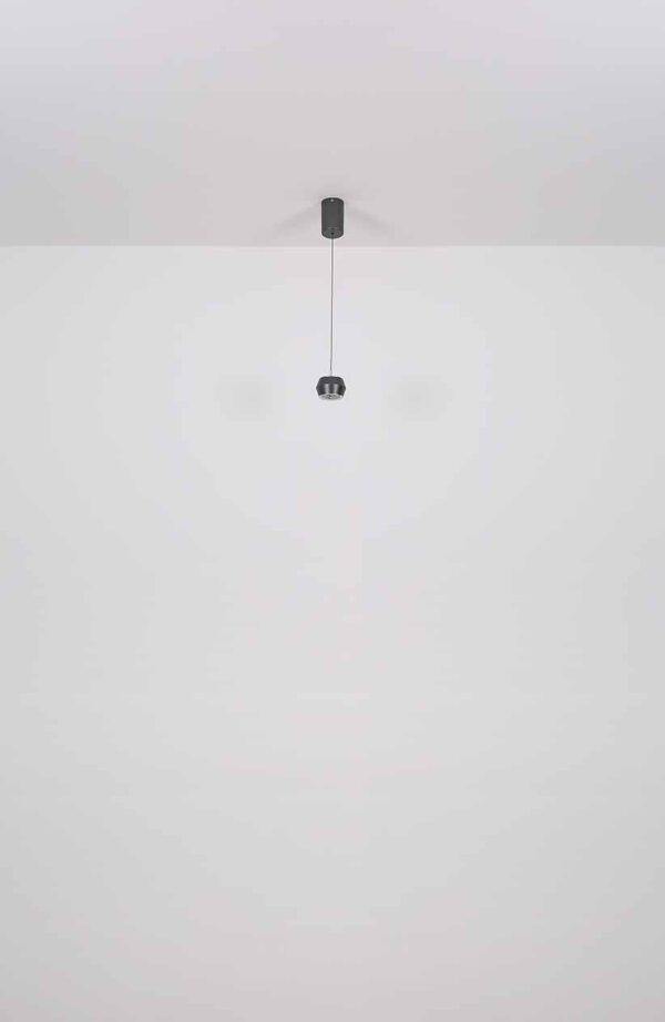 Globo Marthy hanglamp – ø 10 cm – Ingebouwd (LED) – Grijs - Image 5