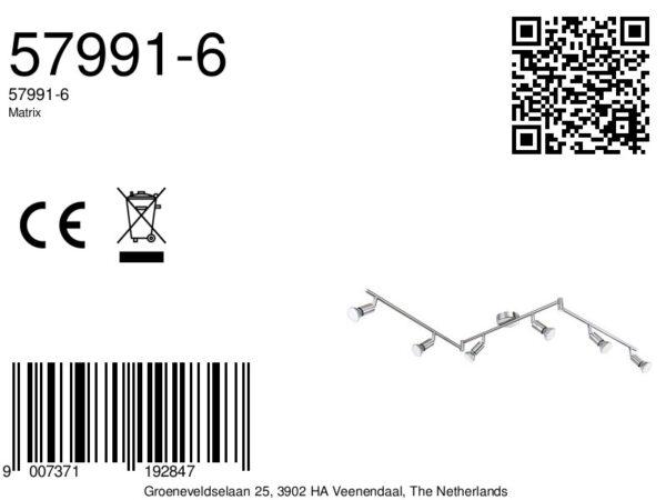 Globo Matrix spot – GU10 – Nikkel - Image 3