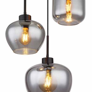 Globo Matt hanglamp – ø 38 cm – E27 (grote fitting) – Zwart