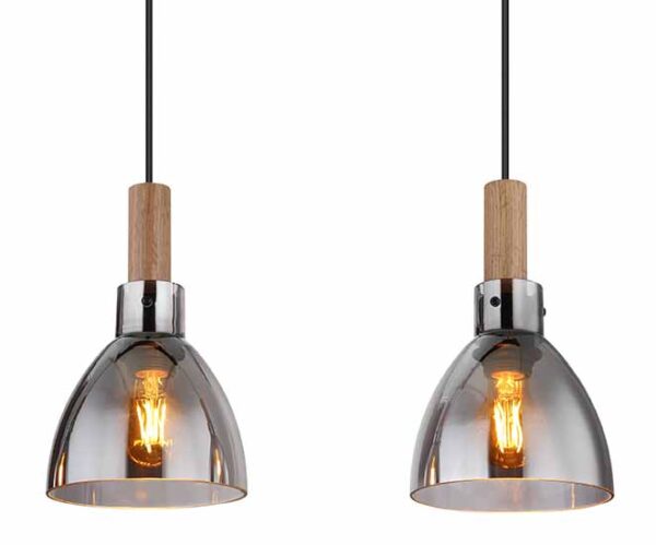 Globo Mattea hanglamp – LED + E27 – Zwart - Image 3