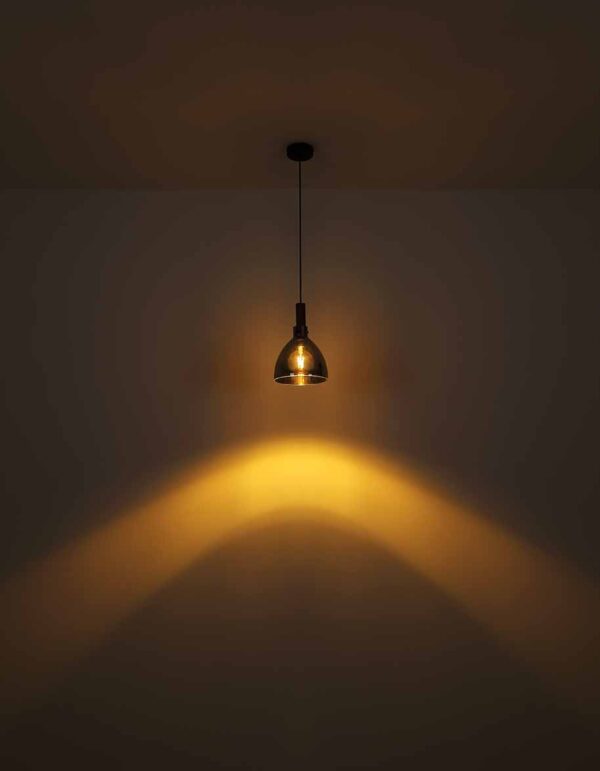 Globo Mattea hanglamp – LED + E27 – Zwart - Image 4