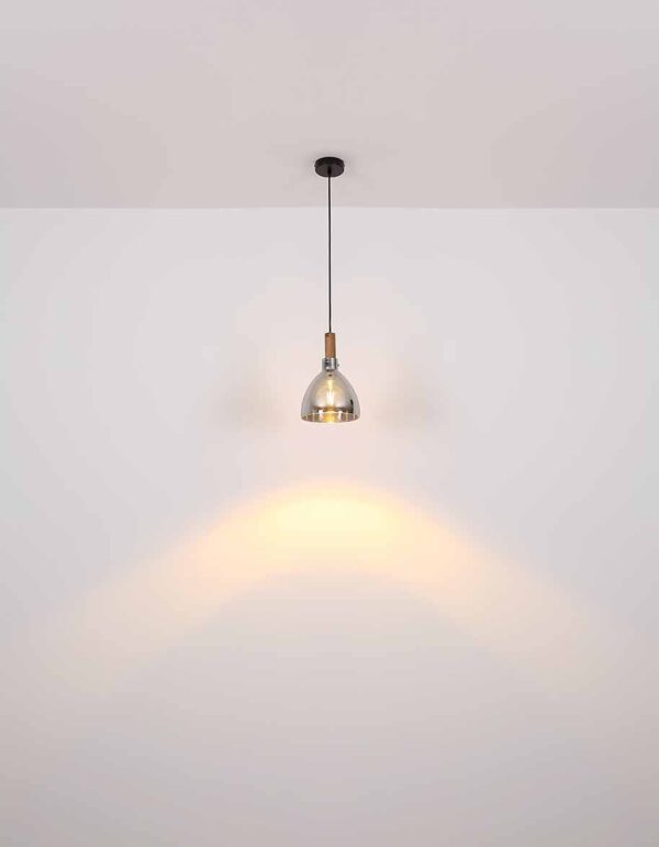 Globo Mattea hanglamp – LED + E27 – Zwart - Image 5