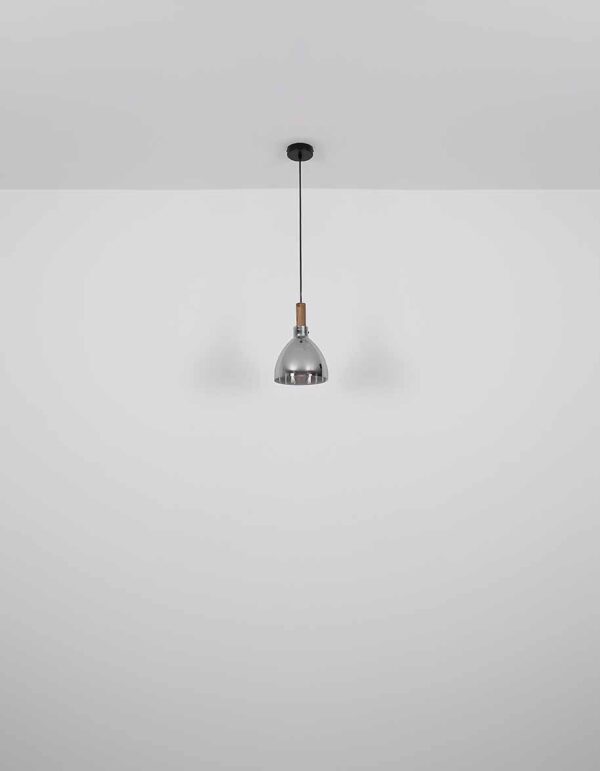 Globo Mattea hanglamp – ø 20 cm – LED + E27 – Zwart - Image 5
