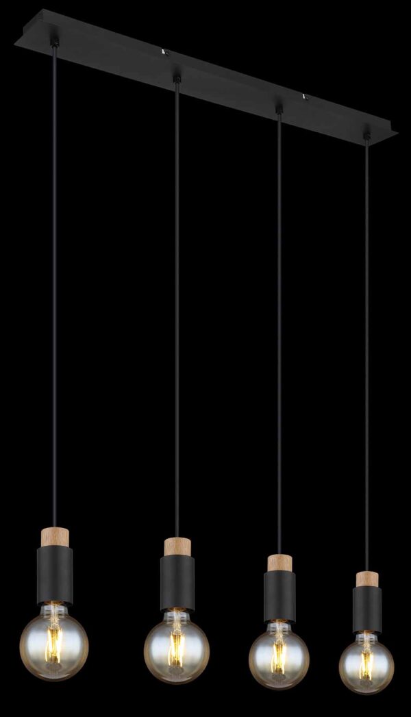 Globo Matti hanglamp – E27 (grote fitting) – Zwart - Image 4