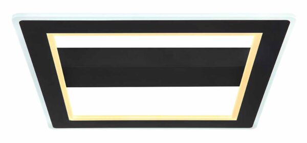 Globo Mattia plafonniere – Ingebouwd (LED) – Zwart