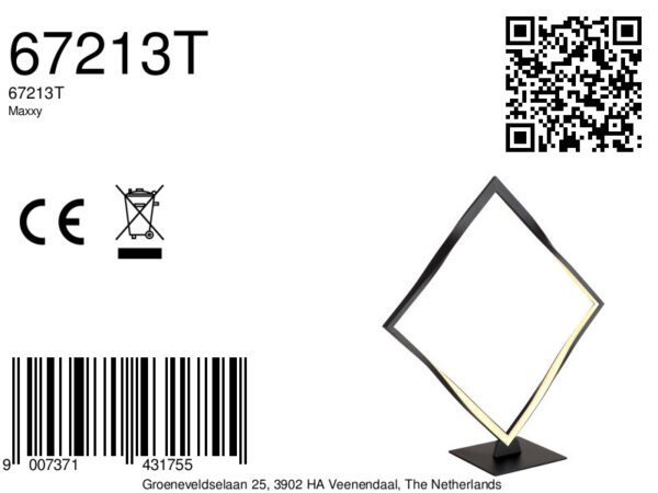 Globo Maxxy tafellamp – Ingebouwd (LED) – Zwart - Image 5