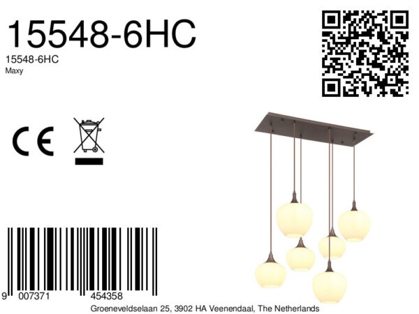 Globo Maxy hanglamp – E27 (grote fitting) – Bruin - Image 6
