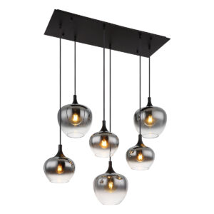 Globo Maxy hanglamp – E27 (grote fitting) – Zwart
