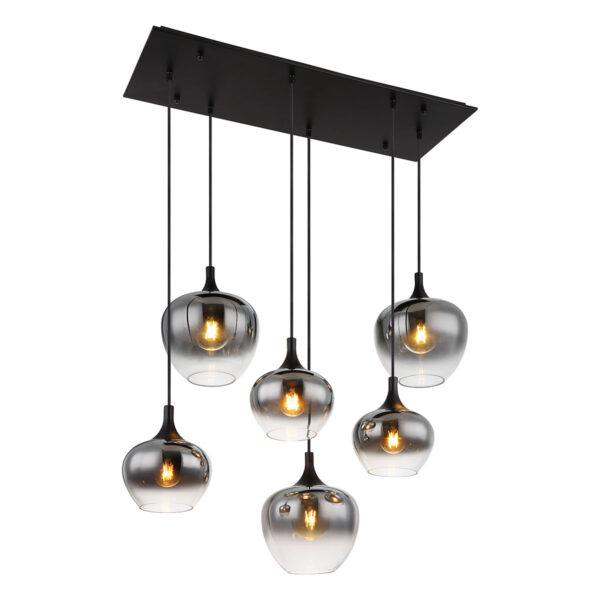 Globo Maxy hanglamp – E27 (grote fitting) – Zwart