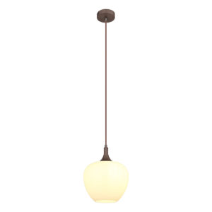 Globo Maxy hanglamp – ø 24 cm – E27 (grote fitting) – Bruin